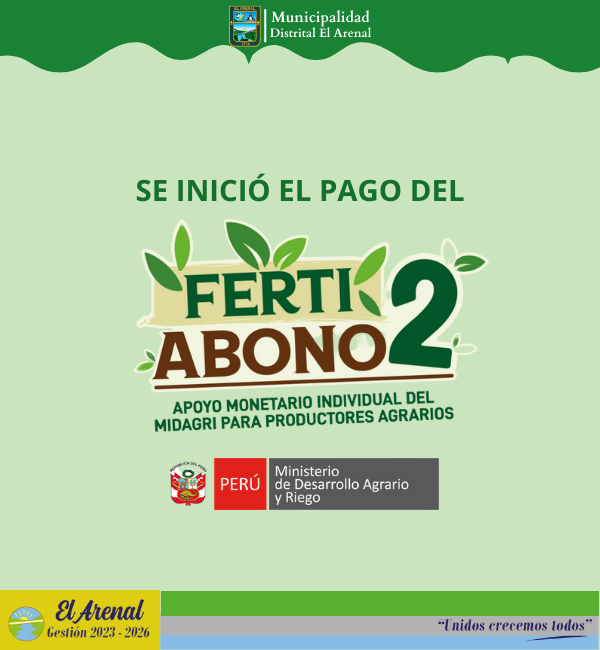 Foto de inicio del pago del FertiAbono2.