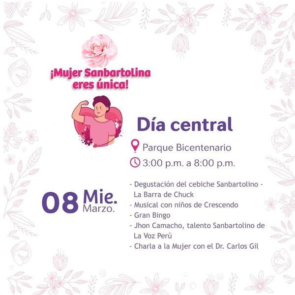 el 08 de marzo día central