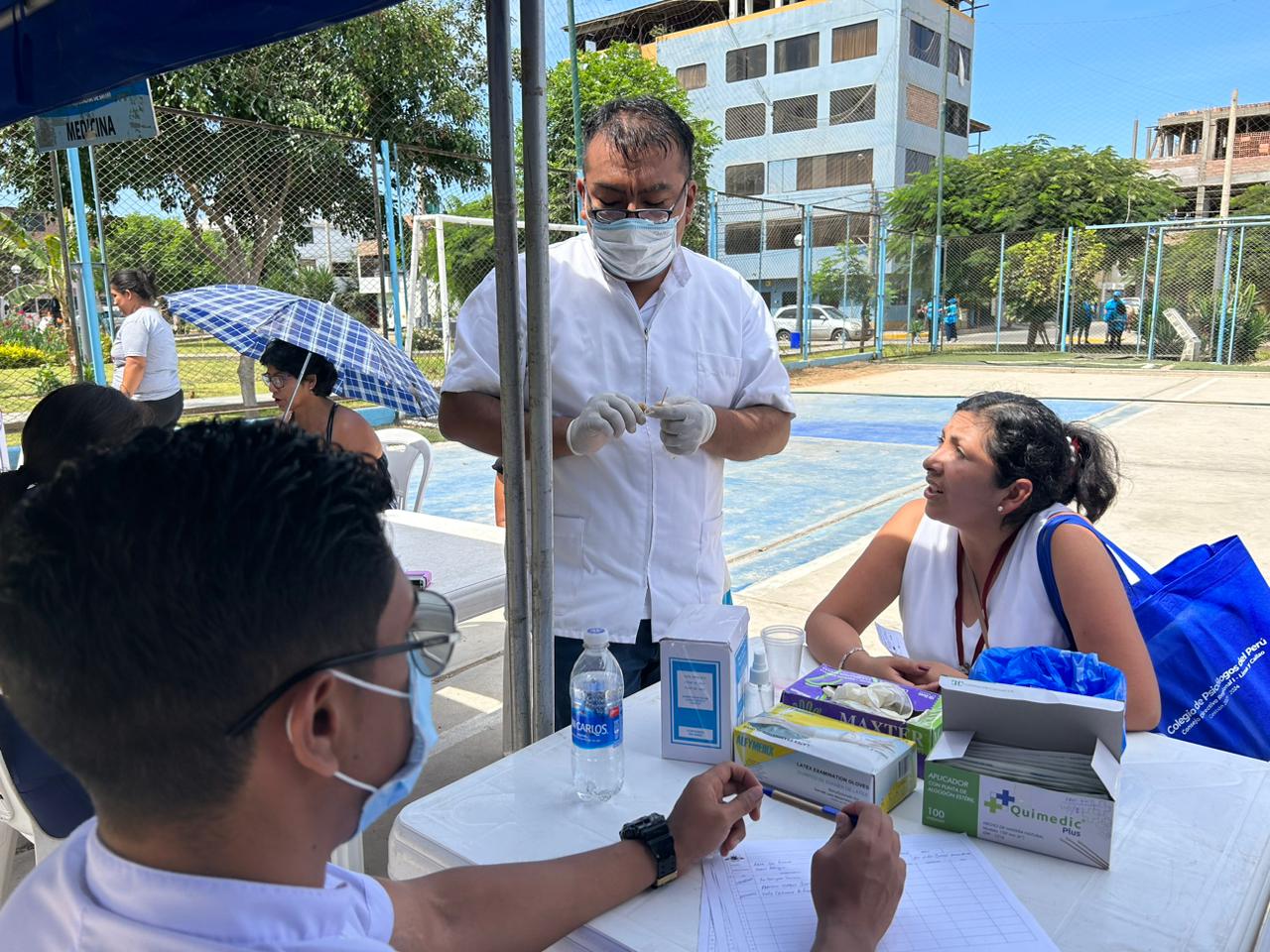 Nuestra gerencia de Salud realizó una gran campaña de salud en la Urbanización Las Fresas