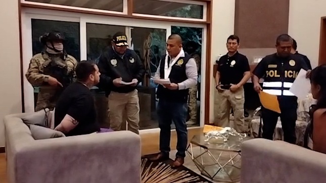 Equipo Especial, en coordinación con la Fiscalía, allanó siete inmuebles.