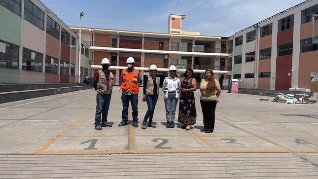 Hicimos entrega de espacios temporales a comunidad educativa de la IE 0035 Nuestra Señora de la Visitación