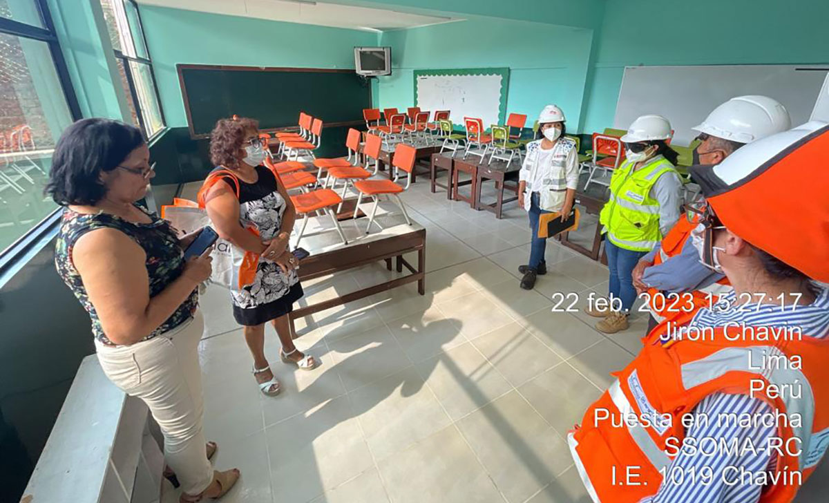 Hicimos entrega de espacios temporales a comunidad educativa de la IE 0035 Nuestra Señora de la Visitación