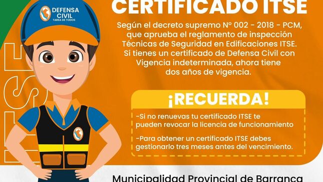Renueva tu Certificado ITSE