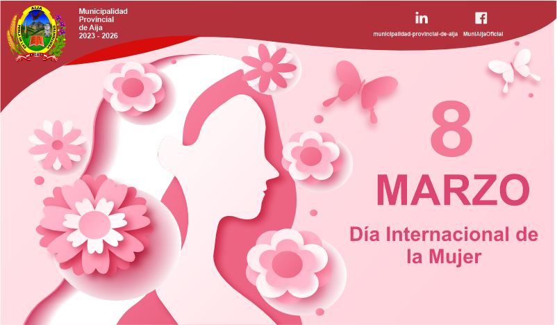 Él saludó a las trabajadoras de la Municipalidad de Aija y a todas las mujeres del país por el Día Internacional de la Mujer.
Se brindó homenaje con acto protocolar en la Plaza de Armas de la Provincia de Aija la celebración por la conmemoración del Día Internacional de la Mujer Exaltando el aprecio por parte del Sr. Alcalde Abner Caja Evangelista al cuerpo de Trabajadoras de la Municipalidad Brindando el reconocimiento correspondiente.