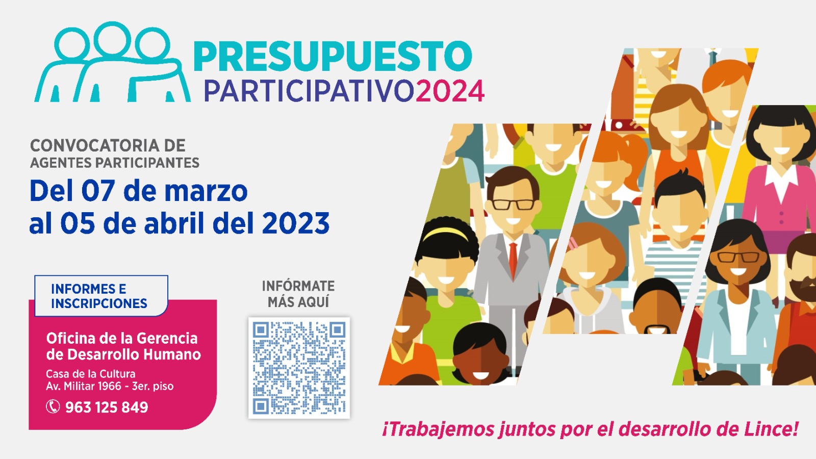 Municipalidad de Lince inicia el proceso de Presupuesto Participativo 2024.