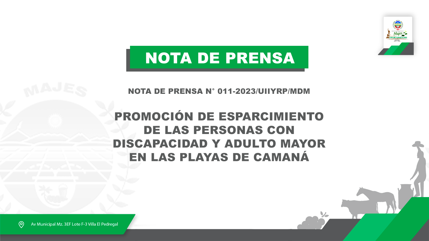 PROMOCIÓN DE ESPARCIMIENTO DE LAS PERSONAS CON DISCAPACIDAD Y ADULTO MAYOR EN LAS PLAYAS DE CAMANÁ