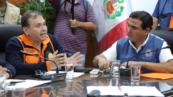 Gobernador dispone sincerar y optimizar recursos para atender emergencia por lluvias en Piura