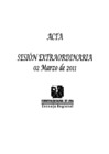 Vista preliminar de documento Acta de Sesión Extraordinaria N° 003-2011-CR/GRL