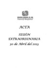 Vista preliminar de documento Acta de Sesión Extraordinaria N° 004-2013-CR/GRL