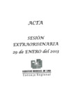Vista preliminar de documento Acta de Sesión Extraordinaria N° 001-2013-CR/GRL