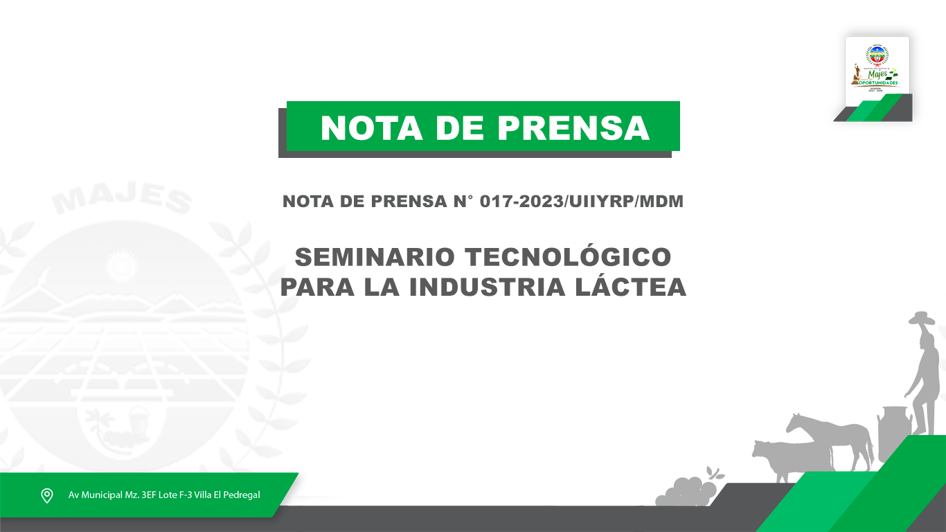 SEMINARIO TECNOLÓGICO PARA LA INDUSTRIA LÁCTEA