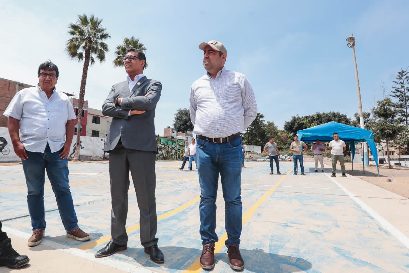 El alcalde Pedro Spadaro se reunió con su par de La Perla, Rodolfo Adrianzén, como parte de la agenda de actividades conjuntas que manejan ambos municipios.
