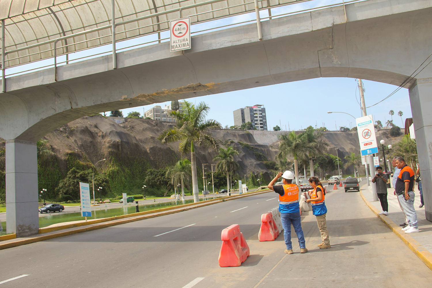 Parte de la base del puente.