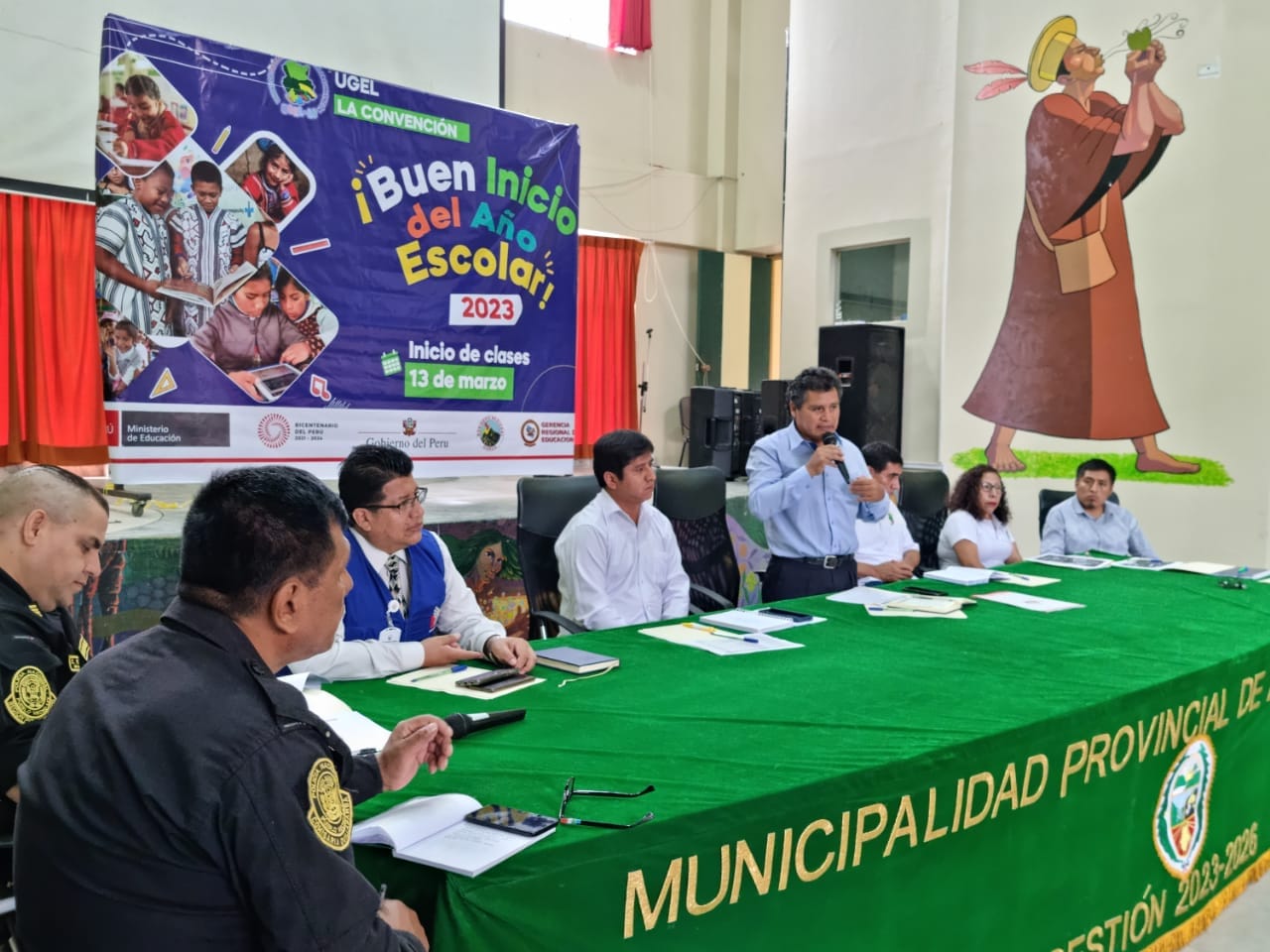 Autoridades realizan reunión de coordinación para el “Buen inicio del año escolar 2023”
