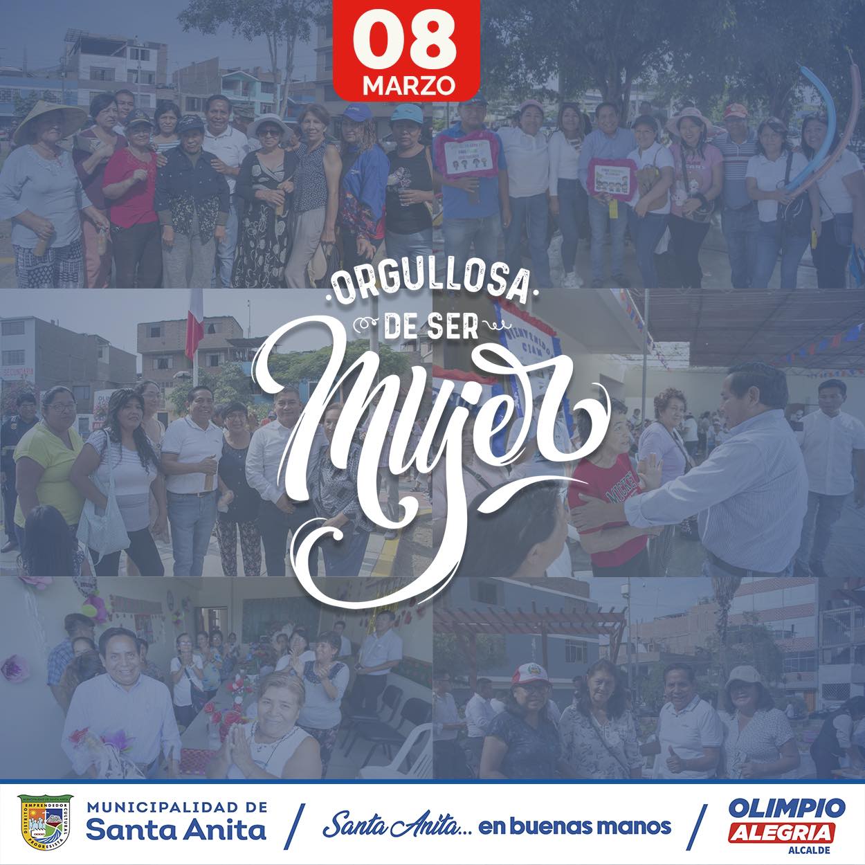 En la Municipalidad Santa Anita, queremos celebrar y honrar a todas las mujeres por su valentía, su fortaleza, su perseverancia y su incansable lucha por la igualdad. En este día especial, reconocemos y agradecemos su importante papel en nuestras vidas y en el mundo.
#olimpioalegria
#santaanitaenbuenasmanos
#DiadelaMujer