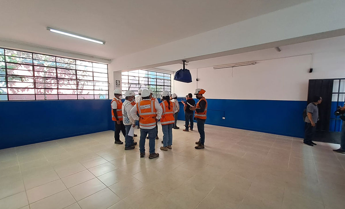 Con miras al BIAE entregamos espacios temporales en la IE Fernando Belaúnde Terry para la IE 0085 José de la Torre Ugarte en El Agustino