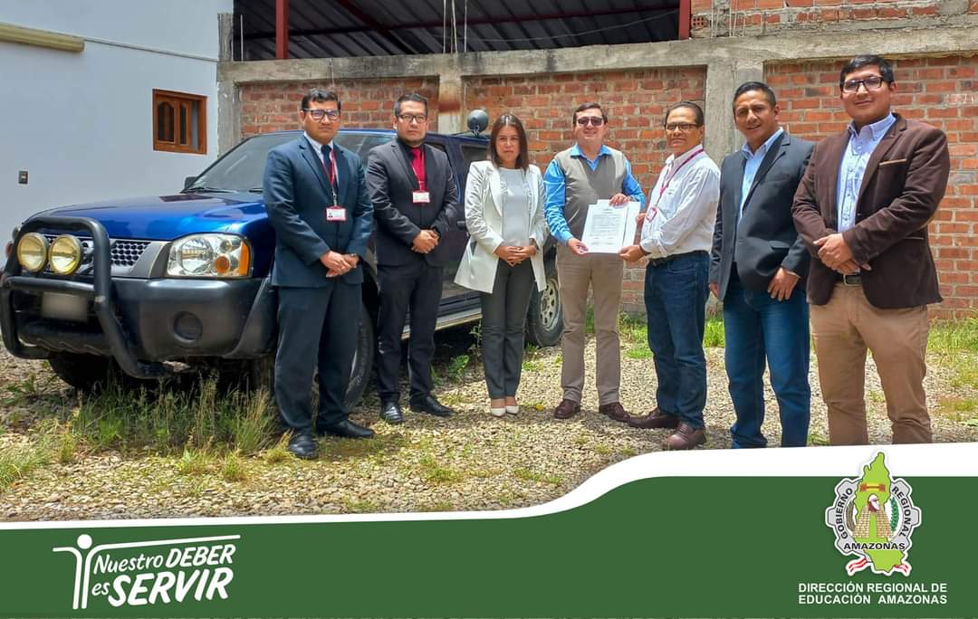 Dirección Regional de Educación de Amazonas recibe donación de una camioneta.