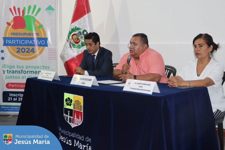 inauguración del Presupuesto Participativo y desarrollo de talleres de trabajo 2024