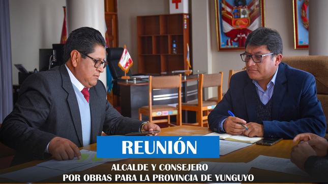 El alcalde de la municipalidad provincial de Yunguyo, Ing. Fernando Coya Valdivia, se reunió con el consejero regional por la provincial de Yunguyo, Rolando Rivera Zevallos, con la finalidad de concretar acciones para lograr la ejecución de obras de impacto provincial.
En la reunión, verificaron el estado de las obras en trámite como la construcción del nuevo hospital, ejecución de la carretera Yunguyo – Tinicachi y otros proyectos emblemáticos a nivel de la provincia de Yunguyo.
Estos temas centrales han hecho que ambas autoridades en conjunto, fijen estrategias para que el gobernador regional de Puno atienda la cartera de proyectos; dentro de ellos la construcción del nuevo hospital.
Asimismo, ambas autoridades junto a una comitiva de representantes de la sociedad civil, plantearan al Gobernador regional la consideración de estos y demás proyectos en el taller de presupuesto participativo para el año 2024.