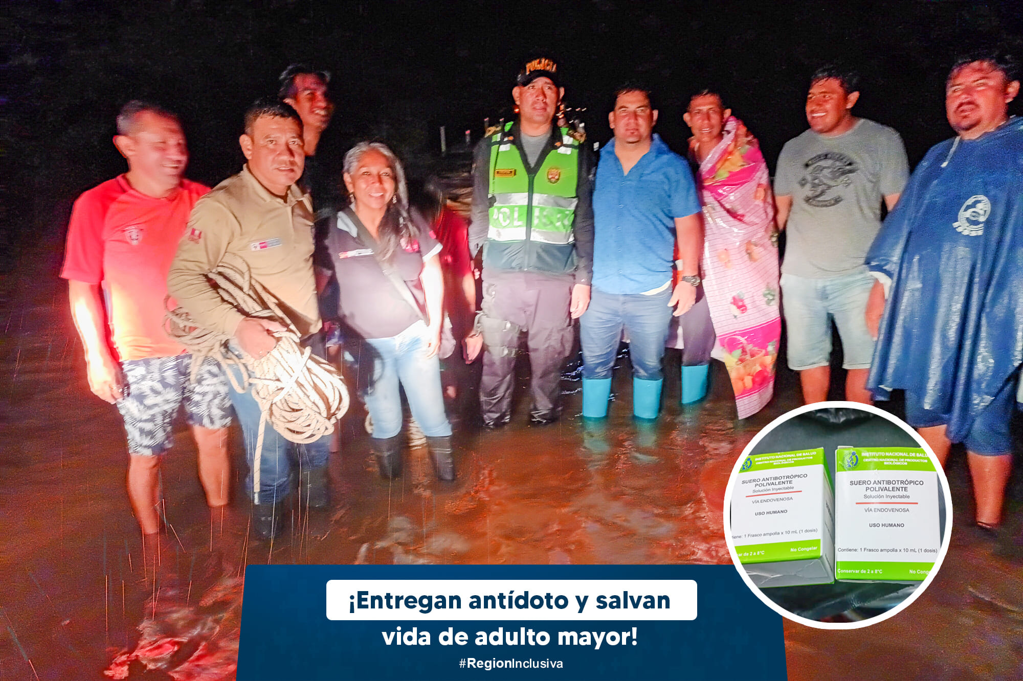 "Foto - salvan vida de adulto mayor".