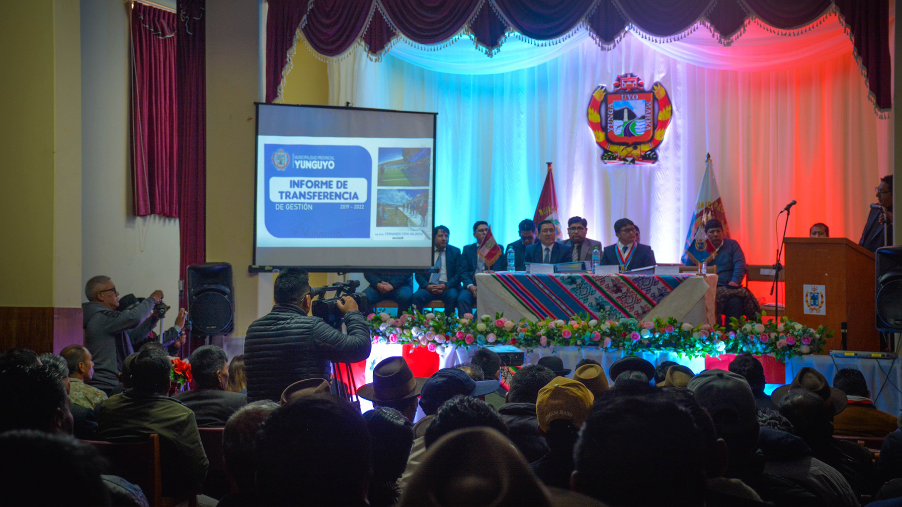 Alcalde de la Municipalidad de Yunguyo realizo el Informe de trasferencia Municipal