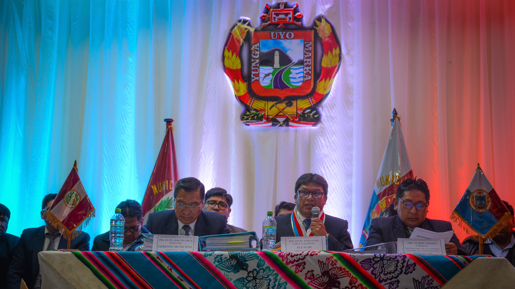 Alcalde de la Municipalidad de Yunguyo realizo el Informe de trasferencia Municipal