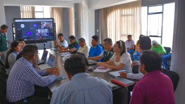 Realizan reunión técnica para desarrollar proyectos hídricos en Ancomarca y Alto Perú