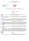 Vista preliminar de documento Resolución Directoral. Nº 0733 