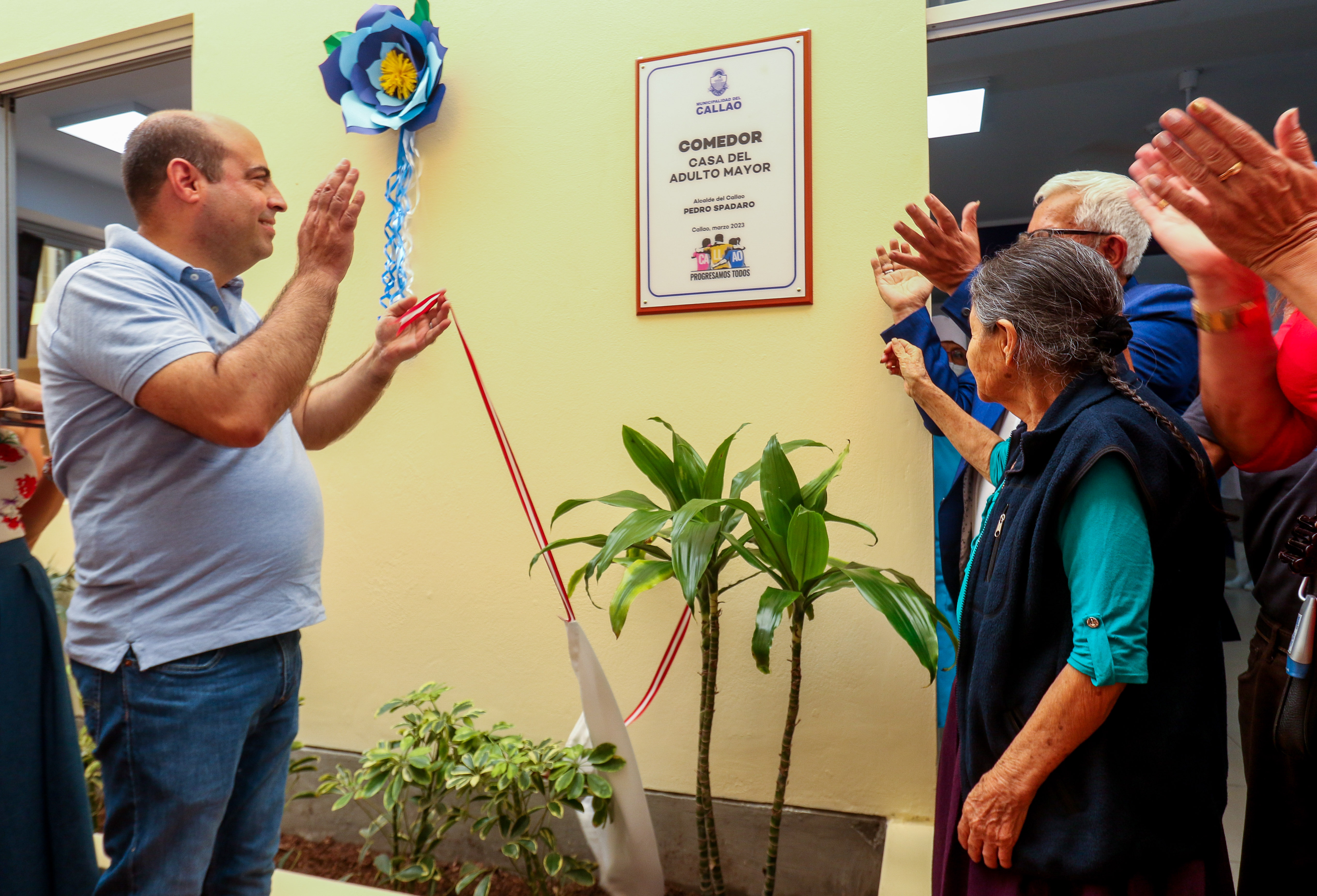 El alcalde Pedro Spadaro participó de la inauguración de un nuevo comedor en el Centro Integral del Adulto Mayor (CIAM).