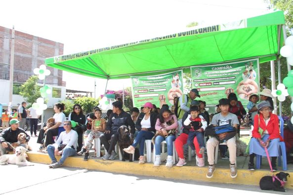 ¡Mas de 200 canes fueron registrado y desparasitados en campaña gratuita!
