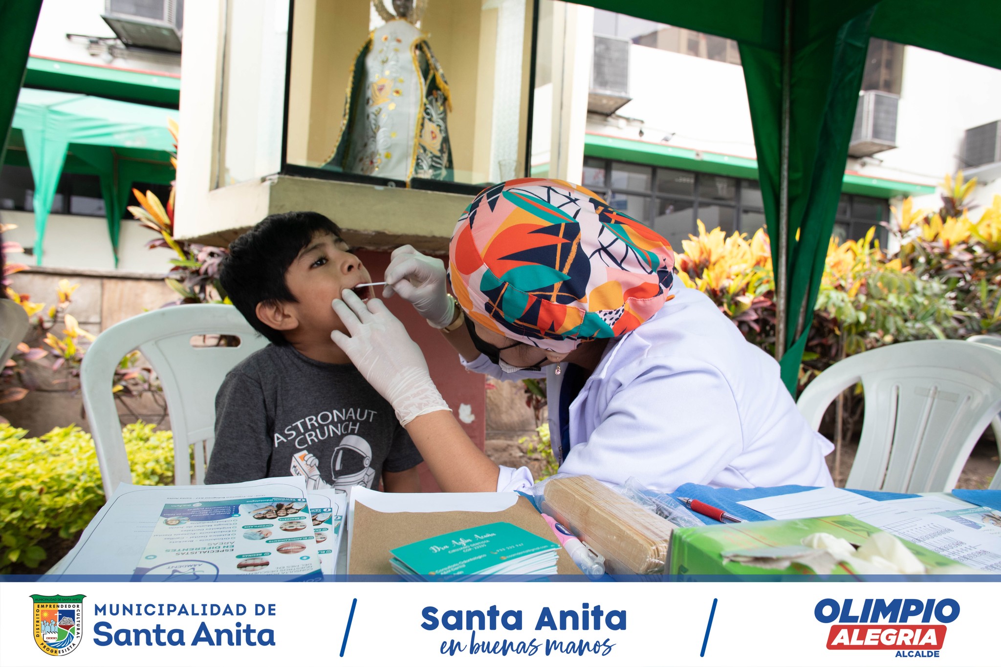 ¡Los niños santanitenses tuvieron un regreso a clases inolvidable con "De vuelta al cole con la muni"! Ofrecimos atención médica como oftalmología, audiometría,odontología pediatría entre otros. Estamos felices de haber beneficiado a muchos participantes. ¡Gracias por confiar en nosotros para mejorar la salud y el bienestar de nuestros niños!
#olimpioalegria
#santaanitaenbuenasmanos