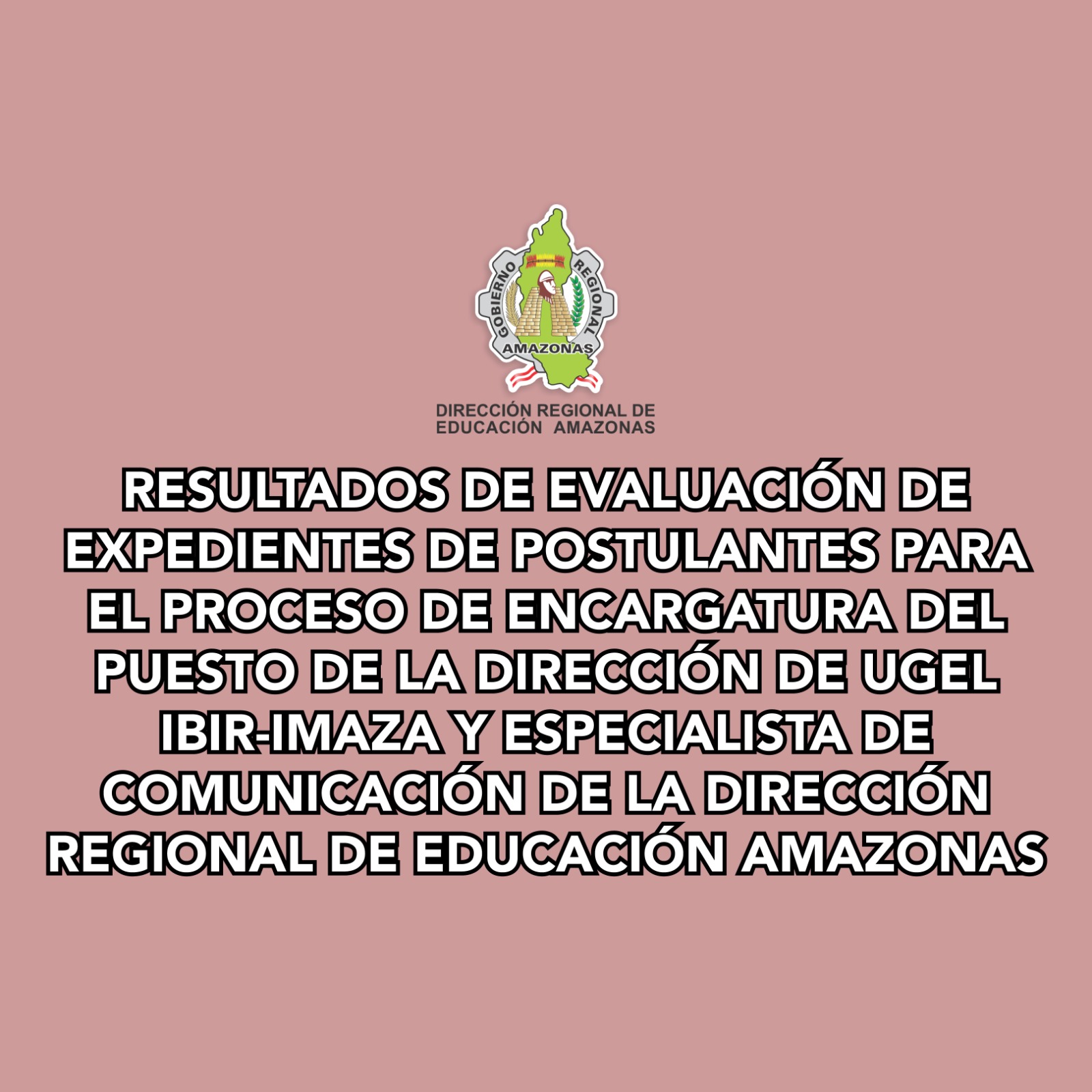 Resultados de Evaluación de Expedientes.