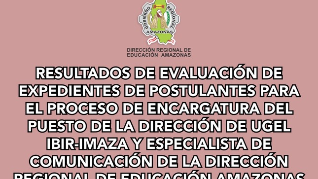 Resultados de Evaluación de Expedientes.