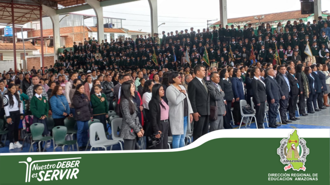 Inicio del buen año escolar 2023, en la fidelísima ciudad de Chachapoyas. 