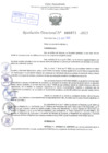 Vista preliminar de documento Resolución Directoral. Nº 0871 