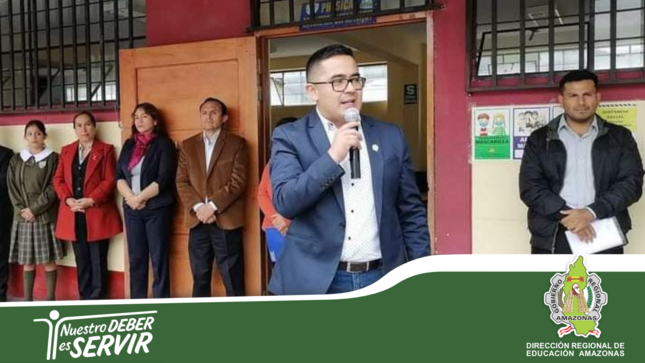 Inicio del buen año escolar 2023 en la provincia de Bongará.