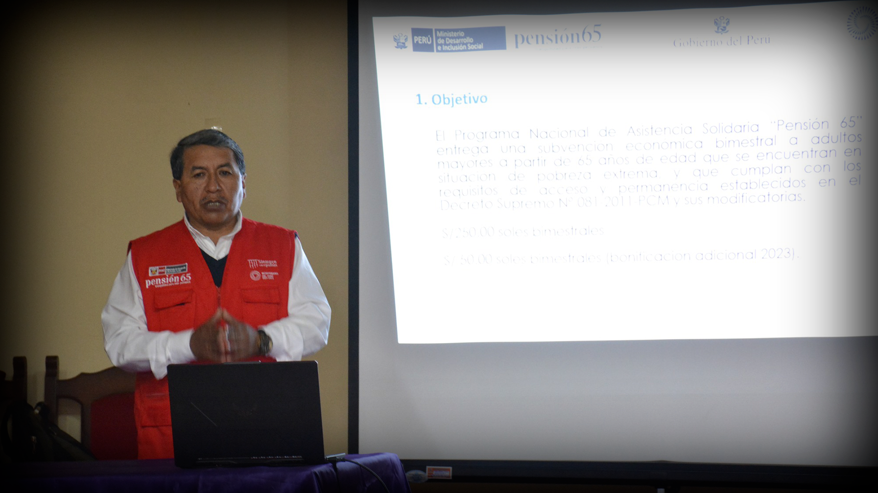 Se realizó el taller de capacitación a los actores locales de pensión-65 en la Provincia de Yunguyo
