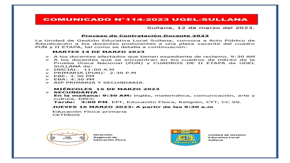 Comunicado 114