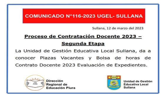 Comunicado N°116