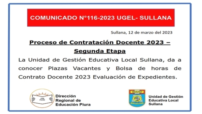 Comunicado N°116