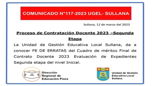 Comunicado N°117