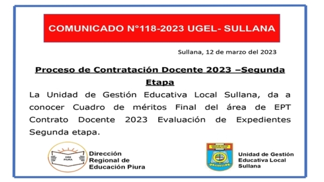Comunicado N°118