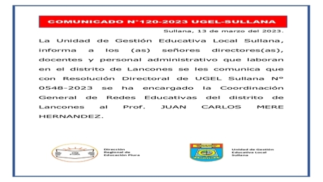 Comunicado N°120