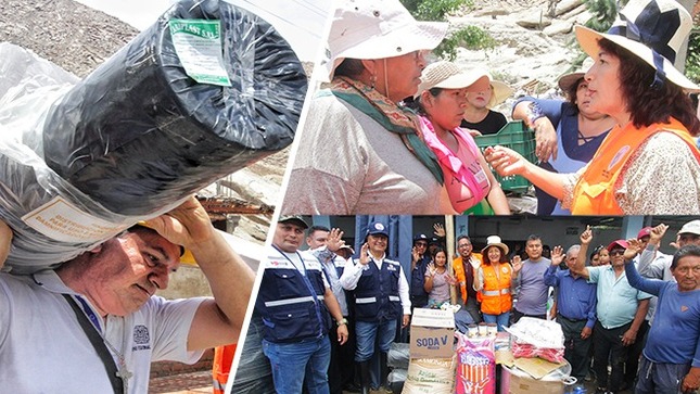 Gobernadora Rosa Vásquez traslada ayuda humanitaria a zonas afectadas por huaicos en Barranca