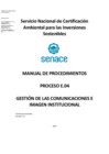 Vista preliminar de documento MAPRO E.04 Gestión de las comunicaciones e imagen institucional