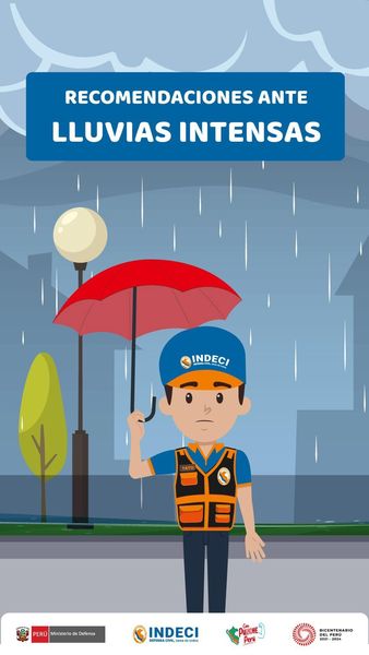 Estar prevenidos ante las lluvias intensas