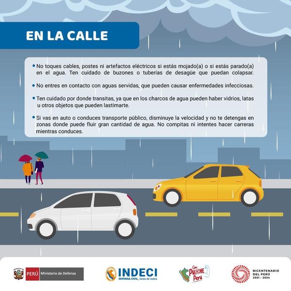 de igual forma cuando estes en el auto tomar tus precauciones