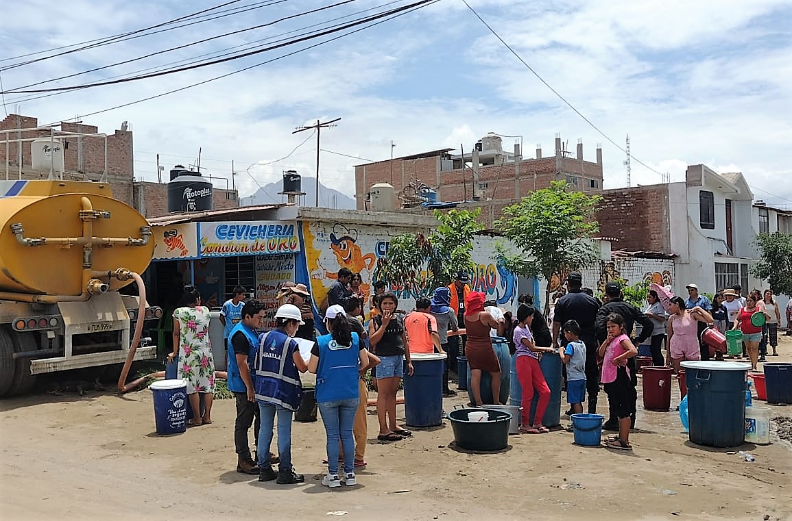 Sunass monitorea abastecimiento alternativo de agua potable