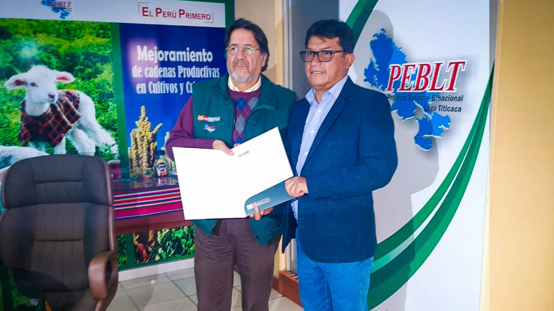 Municipalidad Provincial de Yunguyo Suscribe convenio de cooperación Interinstitucional con el PEBLT