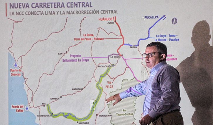 Exponen beneficios del megaproyecto de construcción de la nueva Carretera Central